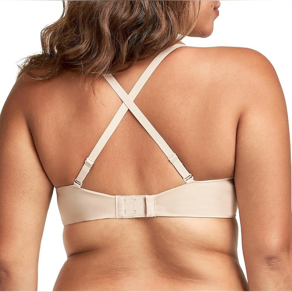 Maidenform Women's One Fab Fit Modern Demi Underwire T-Shirt Bra Beige 34C 2368 - Picture 4 of 9